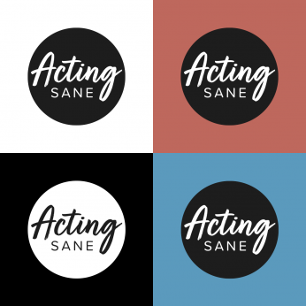 Acting Sane Logo Variations